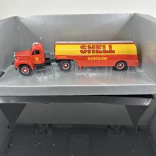Corgi 1/50 Scale 53201 - Mack B Series Fruehauf Tanker Truck Shell - Red/Yellow