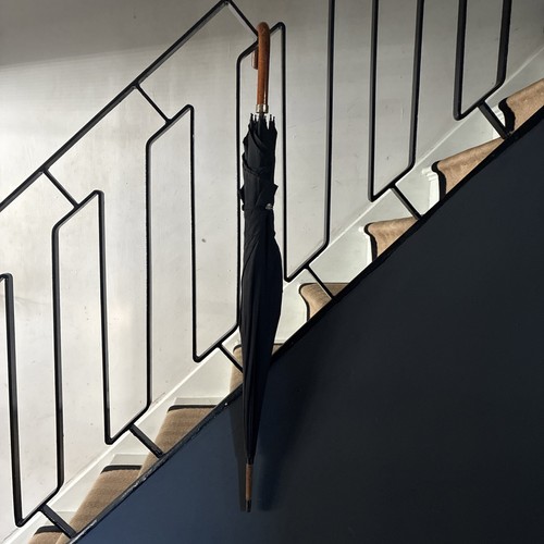 Black umbrella crook handle - black,