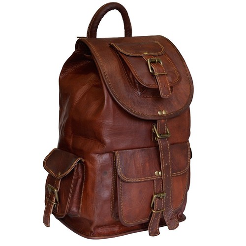 Mens genuine leather - mens, backpack