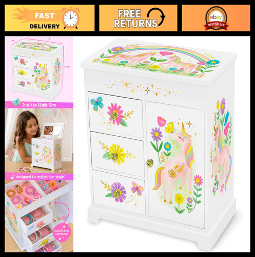 Unicorn musical jewelry - unicorn, box