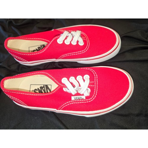 Vans authentic kids red canvas - authentic,
