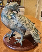 Vintage Cast Bronze Pigeon
