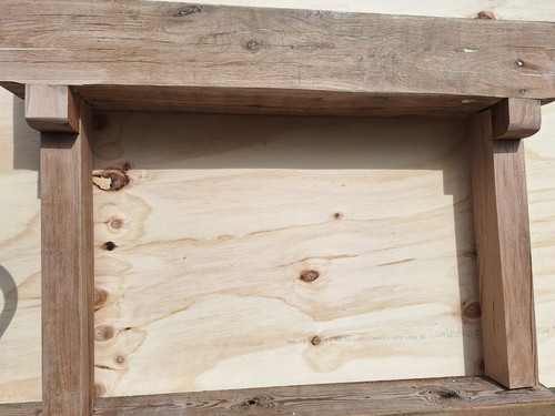 Solid oak fire surround - ,