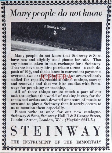 Steinway pianos the - pianos, 'the