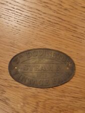 Steam Tractor Rally Brass Plaque Dodington 1973