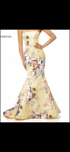 Sherri hill fishtail lemon - sherri,