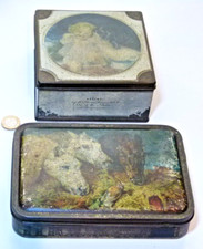 PAIR ANTIQUE BISCUIT SWEETS
