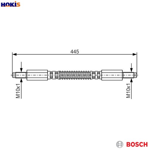 Brake hose 987 476 - 987, for