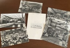 Lot 4 Canadian Pacific EMPRESS BRITAIN 1938 Luncheon Menu 6 xInterior Postcards