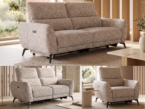 Libby beige fabric power - beige,
