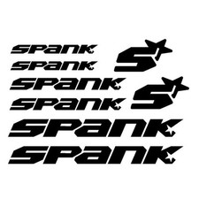 Spank Decal Set MTB DH DJ Bike Frame Helmet Stickers - Any Color
