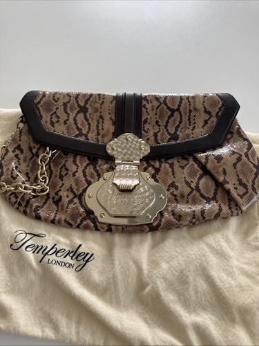 Temperley clutch bag python - clutch,