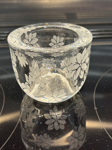 Clear glass heavy - clear, round
