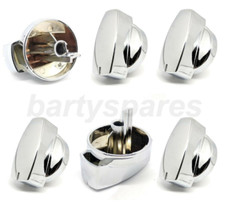 6 Chrome Cooker Oven Gas Hob Control Dial Knob For Belling Stoves Countryrange 