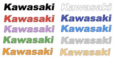 2 x Slanted KAWASAKI decal