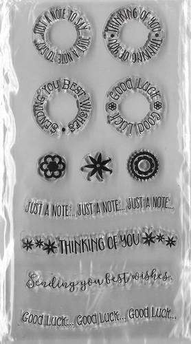 Sentiment clear stamp set for - set,