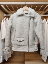 TOPSHOP COAT UK 4-6 IVORY