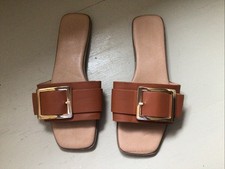 Peacocks Brown Flat Sandals