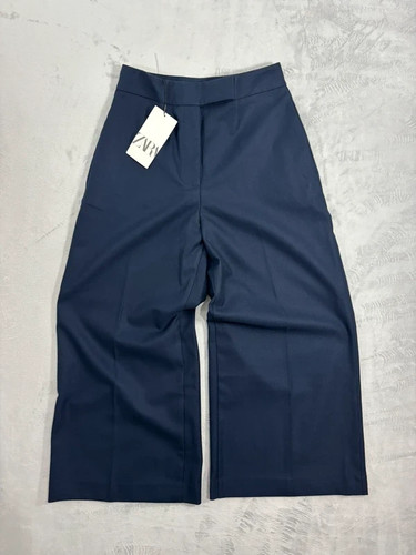Zara navy blue wide leg - zara, or