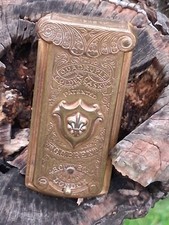 Rare Beautiful Design Victorian Needle Case  THE QUADUPLE GOLDEN CASKET c1868