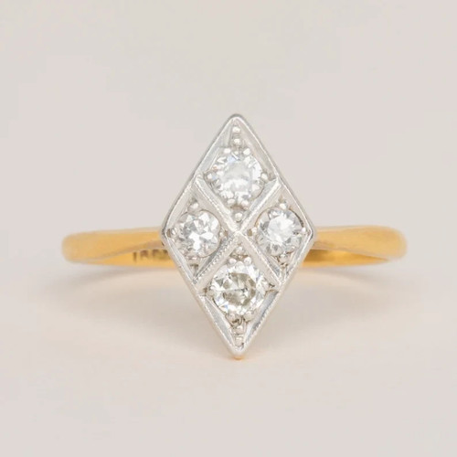 Art deco style round cut - style,