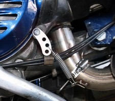 Exhaust Spring Mount Plate Vespa PX P125X P150X P200E LML Downpipe Support