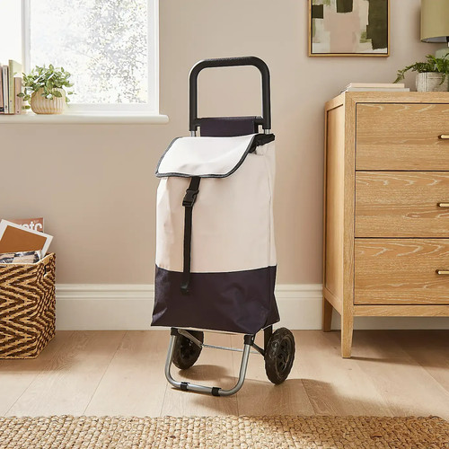 Monochrome shopping trolley - monochrome,