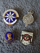 4 VERY OLD BADGES LANCASHIRE