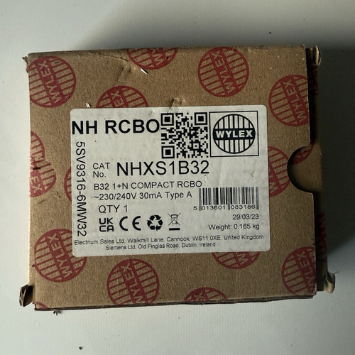 Wylex nhxs1b32 compact rcbo - compact,