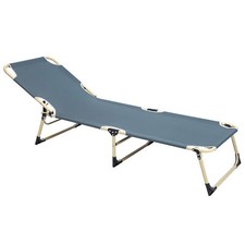 Portable Folding Camping Bed lounger Army Outdoor Sleeping Hiking Travel