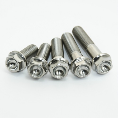 Titanium hex head flange - titanium,