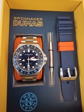 Spinnaker SP-5119-22 Dumas 'Batman' Automatic GMT Mens Watch 44mm 