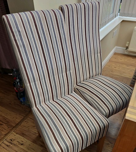 Fabric dining kitchen chairs - fabric,