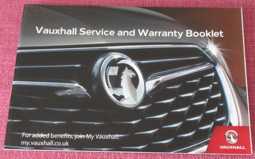 Vauxhall service book - vauxhall,