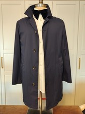 Kired Kiton Navy Blue Light Overcoat US 36 EU 46 100% Nylon with tags