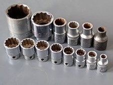 Job lot of sockets. Britool, King Dick, Acesa, Stahlwille, Record, Gordon