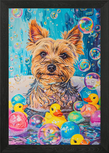 Australian terrier dog framed - terrier,