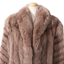 Luxury Real Fox Fur Coat for