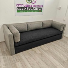 HAY 4 / 3-Seater Sofa, Charcoal / Light Grey, W2600mm