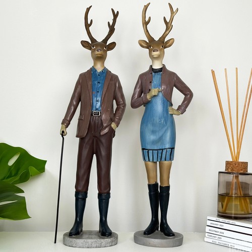 Gentleman and lady stag - and,