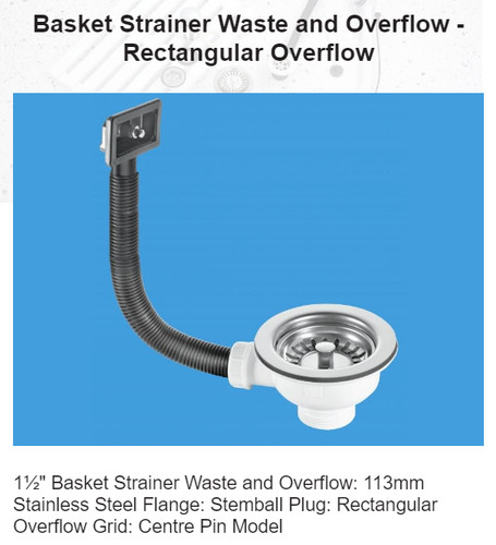 Basket strainer waste and - basket,