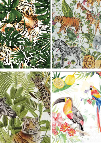 Decoupage jungle animal - jungle,