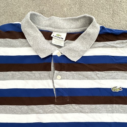 Lacoste striped cotton polo - lacoste,