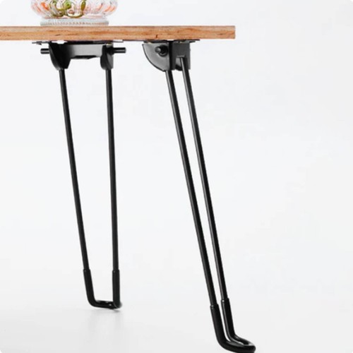 Folding metal table leg - folding,
