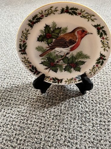 Decorative robin xmas plate - robin,