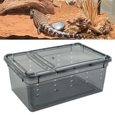 Reptile Feeding Box Case Small Animal Habitat Cage for Snake Crabs Tarantula