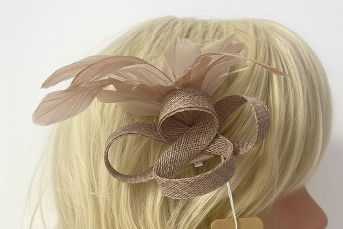 Small looped fascinator - fascinator, on