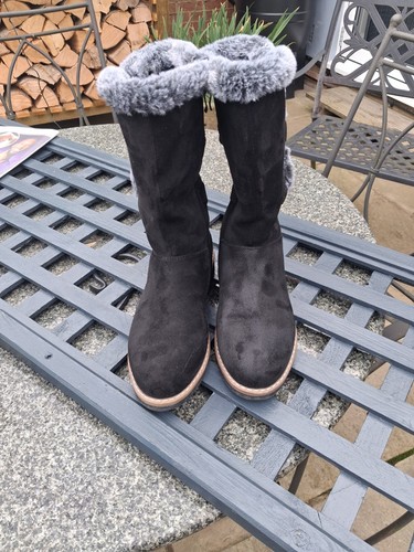 Wide fit boots black size - boots, 6eee