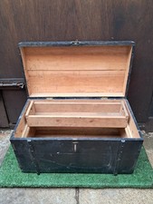 Vintage Wooden Tool Box With Draw Storage Box Old Tool (#381)