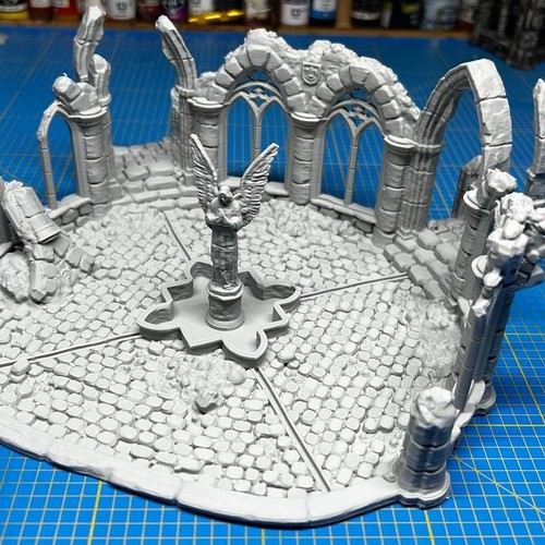 Ruined cloister fantasy - cloister,